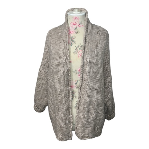 BDG Wool Blend Open Front Chunky Cable Sweater - Picture 7 of 7